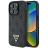 Guess Leather 4G Triangle Strass MagSafe Apple iPhone 16 Pro Max – dėklas telefonui juodos spalvos