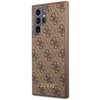 Guess 4G Metal Gold Logo - dėklas skirtas Samsung Galaxy S22 Ultra Brown