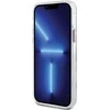 Guess GUHMP12MHTRMP Apple iPhone 12/12 Pro 6.1″ rožinės spalvos kietas dėklas Metal Outline Magsafe