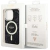 Dėklas GUESS GUHMP14LPCUMAK IPHONE 14 PRO 6.1 "Juodas/Juodas HARDCASE MARBLE MAGSAFE