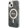 Dėklas Guess GUHMP14MH4STK iPhone 14 Plus/ 15 Plus 6.7" juoda/juodas hardcase 4G MagSafe