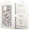 Dėklas GUESS GUHMP14MHCFWST IPHONE 14 PLUS / 15 PLUS 6.7 "TRANSPARENT HARDCASE FLOWER MAGSAFE