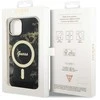 Dėklas GUESS GUHMP14MHTMRSK IPHONE 14 PLUS / 15 PLUS 6.7 "Juodas / Juodas HARDCASE GOLDEN MARBLE MAGSAFE