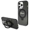 Dėklas GUESS GUHMP14XHRSGSK IPHONE 14 PRO MAX 6.7 "Juodas/Juodas HARDCASE RING STAND SCRIPT GLITTER MAGSAFE