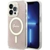Guess GUHMP15LH4STP Apple iPhone 15 Pro 6.1″ rožinės spalvos kietas dėklas IML 4G MagSafe