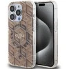 Dėklas GUESS GUHMP15LHGCUSTGW IPHONE 15 PRO 6.1 "RUDAS / RUDAS KIETAS DĖLIS IML GCUBE MAGSAFE