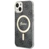 Guess GUHMP15MH4STK Apple iPhone 15 Plus/ 14 Plus 6.7″ juodos spalvos kietas dėklas 4G MagSafe