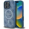 Guess 4G Ring Classic Logo MagSafe Apple iPhone 16 Pro - dėklas telefonui mėlynos spalvos