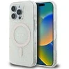 Apple iPhone 16 Pro Guess IML 4G Background MagSafe (GUHMP16LH4DTEH) dėklas telefonui baltos spalvos