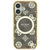 Guess IML Peony On 4G Background MagSafe Case Apple iPhone 16 Pro – dėklas telefonui rudos spalvos