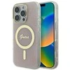 Guess IML 4G MagSafena Apple iPhone 16 Pro Case - dėklas telefonui rožinės spalvos