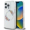Guess IML Flowers Wreath MagSafe Apple iPhone 16 Pro - dėklas telefonui skaidrus
