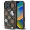 Guess PU 4G Peony MagSafe Apple iPhone 16 Pro dėklas telefonui rudos spalvos