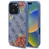 Guess GUHMP16LP4ROPEMCB Apple iPhone 16 Pro 6.3" dėklas telefonui mėlynos spalvos 4G Flowers Print MagSafe