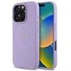 Guess GUHMP16LPSAHMCU Apple iPhone 16 Pro 6.3″ violetinės spalvos kietas dėklas Saffiano MagSafe