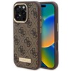 Guess 4G Logo Plate MagSafe Apple iPhone 16 Pro Case - dėklas telefonui rudos saplvos