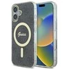 Guess GUHMP16MH4STK Apple iPhone 16 Plus 6.7″ juodos spalvos kietas dėklas IML 4G MagSafe