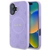 Guess GUHMP16MPSAPSMEU Apple iPhone 16 Plus 6.7″ violetinės spalvos kietas dėklas Saffiano Peony Classic Logo