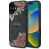 Guess GUHMP16SP4ROPEMCK Apple iPhone 16 6.1" dėklas telefonui juodos spalvos 4G Flowers Print MagSafe