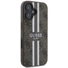 Guess GUHMP16SP4RPSW Apple iPhone 16 6.1" rudos spalvos kietas dėklas 4G Printed Stripes MagSafe