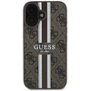 Guess GUHMP16SP4RPSW Apple iPhone 16 6.1" rudos spalvos kietas dėklas 4G Printed Stripes MagSafe