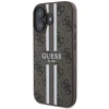 Guess GUHMP16SP4RPSW Apple iPhone 16 6.1" rudos spalvos kietas dėklas 4G Printed Stripes MagSafe