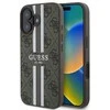 Guess 4G Printed Stripes MagSafe Apple iPhone 16 - dėklas telefonui rudos spalvos