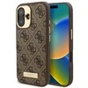Guess 4G Logo Plate MagSafe Apple iPhone 16 Case – dėklas telefonui rudos spalvos