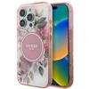 Guess GUHMP16XHFWBDCEP Apple iPhone 16 Pro Max 6.9" rožinės spalvos dėklas IML Flower &amp; Tonal Circle MagSafe