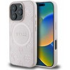 Guess Saffiano Peony Classic Logo MagSafe - dėklas skirtas Apple iPhone 16 Pro Max pink