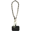 Guess GUOUCHSAMC4K Universal Hand Strap juodos spalvos Saffiano Chain 4G Charm