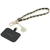 Guess GUOUCHSAMC4K Universal Hand Strap juodos spalvos Saffiano Chain 4G Charm