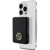 „Guess“ indukcinė išorinė baterija 15 W GUPBM5AL4DMK 5000 mAh juodos spalvos „MagSafe 4G“ su metaliniu logotipu