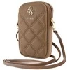 Guess krepšys su užtrauktuku Quilted 4G (GUWBZPSQSSGW) rudos spalvos