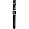 Apyrankė Apple Watch 1 / 2 / 3 / 4 / 5 / 6 / 7 / 8 / SE / Ultra (42 / 44 / 45 / 49 mm) Hello Kitty Strap Silicone Kitty Head (HKAWLSCHBLK) juodos spalvos