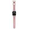 Hello Kitty apyrankė HKAWLSCHBLP Apple Watch 42/44/45/49mm rožinės spalvos apyrankė Silicone Kitty Head