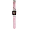 Apyrankė Apple Watch 1 / 2 / 3 / 4 / 5 / 6 / SE / 7 / 8 (38 / 40 / 41 mm) Hello Kitty Strap Kitty Head (HKAWMPGKHP) rožinės spalvos