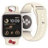 Hello Kitty apyrankė HKAWMSCHBLE Apple Watch 38/40/41mm rusvai gelsvas apyrankė Silicone Kitty Head