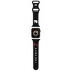 Apyrankė Apple Watch 1 / 2 / 3 / 4 / 5 / 6 / SE / 7 / 8 (38 / 40 / 41 mm) Hello Kitty Strap Silicone Kitty Head (HKAWMSCHBLK) juodos spalvos