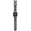 Apyrankė Apple Watch 1 / 2 / 3 / 4 / 5 / 6 / SE / 7 / 8 (38 / 40 / 41 mm) Hello Kitty Strap Heads &amp; Bows Pattern (HKAWMSDIEZK) juodos spalvos