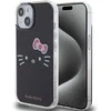 Apple iPhone 13 / 14 / 15 Hello Kitty dėklas IML Kitty Face (HKHCP15SHKHLK) juodos spalvos
