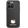 Hello Kitty HKHCZF5PGHDLMK Z Flip5 F731 juodos spalvos kietas dėklas Metal Logo Kitty Head