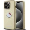 Hello Kitty HKHMP13XPGHCKD Apple iPhone 13 Pro Max 6.7″ Gold kietas dėklas Leather Kitty Head MagSafe