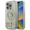 Hello Kitty HKHMP16XLGDIH Apple iPhone 16 Pro Max 6.9″ baltos spalvos auksinis kietas dėklas Liquid Glitter Fev