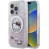 Hello Kitty HKHMP16XLSWKH Apple iPhone 16 Pro Max 6.9″ baltos spalvos kietas dėklas Liquid Glitter Sweet Kitty Bo