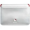 Nešiojamo kompiuterio krepšys 14" Hello Kitty Sleeve PU Metal Logo (HKCS14PGHDLMS) sidabrinės spalvos