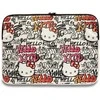 Nešiojamo kompiuterio krepšys 14" Hello Kitty Sleeve Zip PU Tags Graffiti (HKCSZPDGPTE) beige