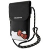 Hello Kitty HKOWBPSCKEK juodos spalvos Leather Handbag with Hiding Kitty Cord