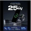 Įkroviklis Spigen Essential MagSafe 3-in-1 Wireless Charger EF323MQ, juodas