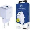 3Mk Protection 3mk Hyper GaN įkroviklis 20W QC4+ PD PPS USB-C USB-A sieninis įkroviklis - Baltas
